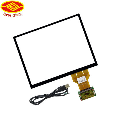 12.1 Inch Industrial Touch Panel LCD With USB I2C RS232 Interface For Transportation