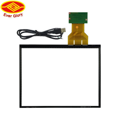 12.1 Inch Industrial Touch Panel LCD With USB I2C RS232 Interface For Transportation