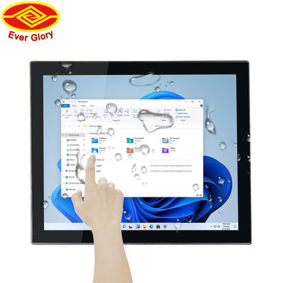 Prova resistente ai colpi impermeabile dell'impronta digitale del monitor a 17 pollici del touch screen