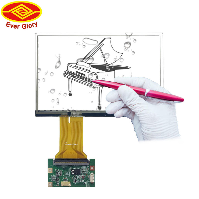 7 χωρητική TFT LCD οθόνη επιτροπής αφής ίντσας για το μόνιμο διανομέα εισιτηρίων πατωμάτων