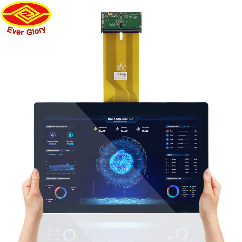 Panneau d'affichage capacitif d'écran tactile de 17,3 pouces avec l'interface d'USB RS232 I2C 10 points