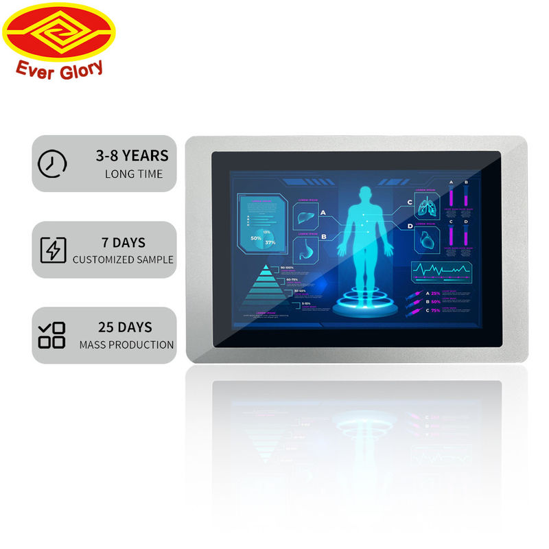 10.1-Zoll-LCD-Touch-Monitor 72% NTSC Farbbereich mit D-Sub-Schnittstellen
