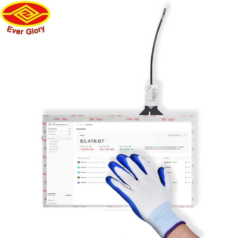 10.1 Inch Touch Screen Display Panel High Contrast Ratio For USB Input Signal